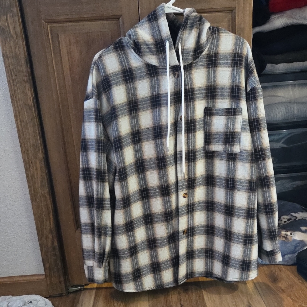 SHEIN Black Fleece Jacket